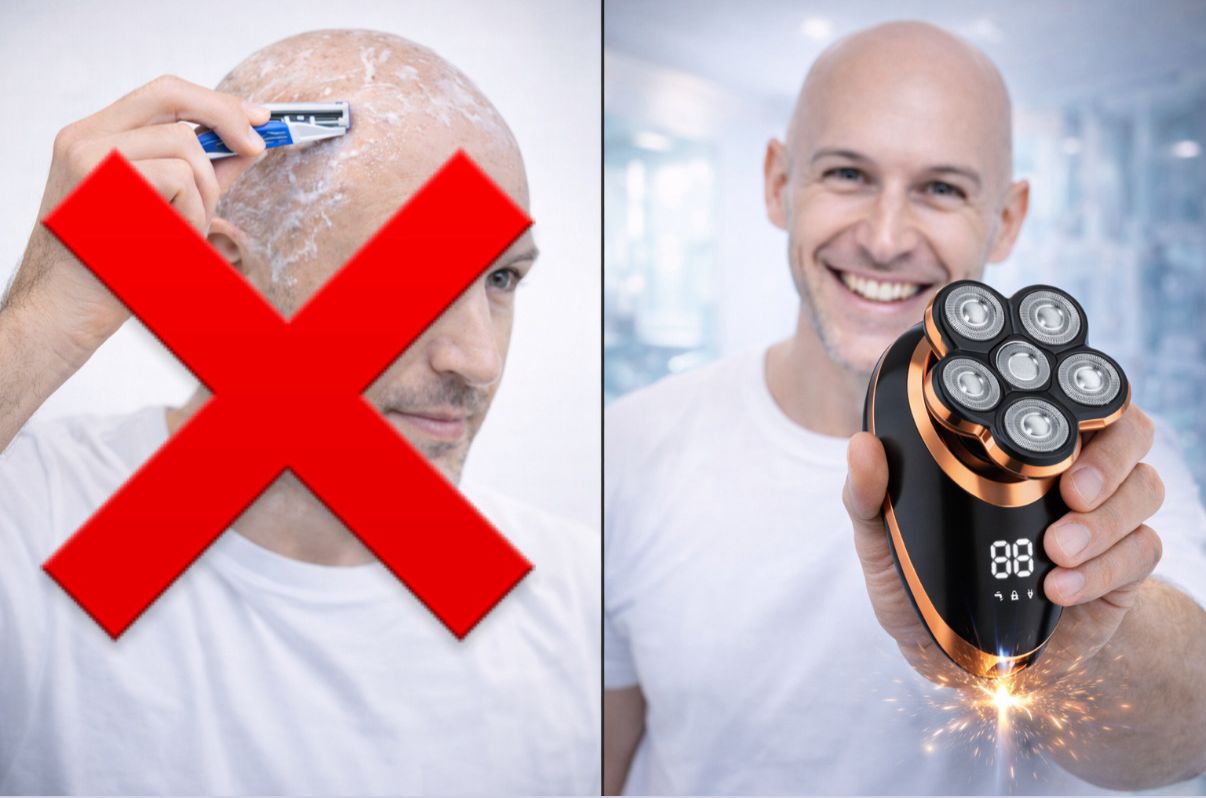 Tired of scratches? SkullPro A perfect head shave with minimal effort.