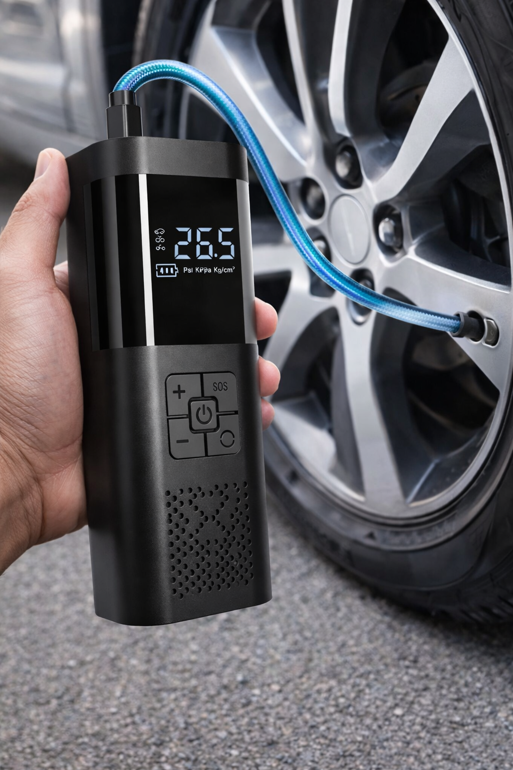 Every time you go to a gas station and wait in line, and in the end the machine doesn't work? A portable pump anywhere, anytime!