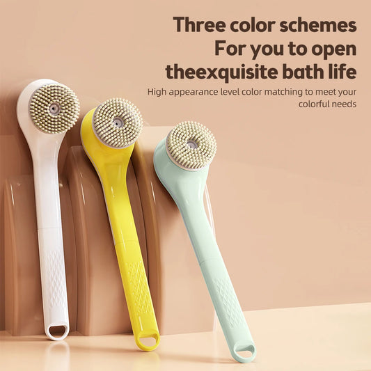 Electric shower brush, rechargeable, waterproof IPX7, 3-speed 6-in-1, wireless shower brush head, lazy scrubbing tool